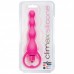 Розовая елочка с вибрацией Silicone Vibrating Bum Beads