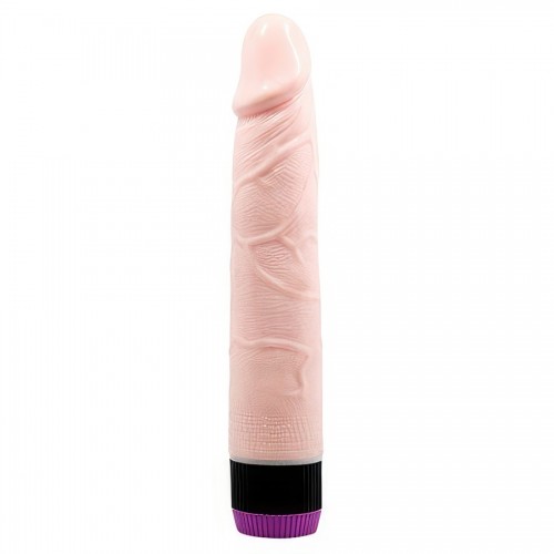 Телесный вибратор с венками 22 см Телесный вибратор с венками 22 см