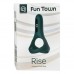 Двойное эрекционное смарт-виброкольцо Fun Town Rise зеленое