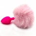 Анальная пробка со светло-розовым хвостом Анальная пробка со светло-розовым хвостом
