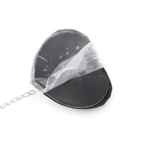 Черные пэстисы-сердечки с черными стразами и цепочкой Черные пэстисы-сердечки с черными стразами и цепочкой