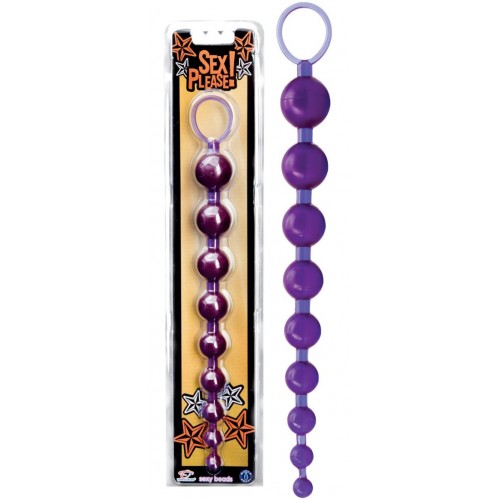 Анальная цепочка Sexy Beads фиолетовая Анальная цепочка Sexy Beads фиолетовая