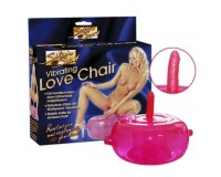Надувное розовое кресло с вибронасадкой Love Vibrating Chair