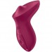 Клиторальный вибромассажер с плавающим стимулятором Satisfyer Exciterrr бордовый