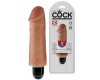Реалистичный вибратор King Cock Vibrating Stiffy Tan 13 см