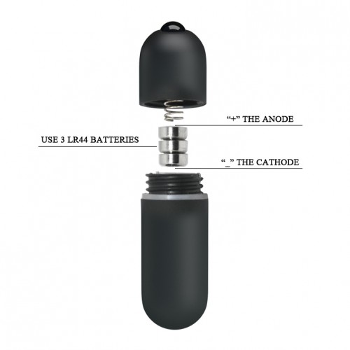 Вибропуля Mini Vibe с 10 режимами вибрации черная Вибропуля Mini Vibe с 10 режимами вибрации черная