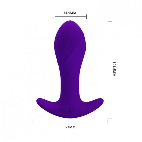 Анальная пробка для ношения с вибрацией Pretty Love Anal Plug Massager фиолетовая Анальная пробка для ношения с вибрацией Pretty Love Anal Plug Massager фиолетовая