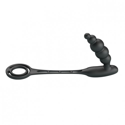 Анальная пробка с двойным эрекционным кольцом и вибрацией Pretty Love Vibration Penis Sleeve Анальная пробка с двойным эрекционным кольцом и вибрацией Pretty Love Vibration Penis Sleeve