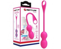 Вагинальные смарт-шарики с вибрацией Pretty Love Elvira розовые