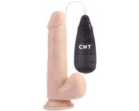 Реалистичный вибратор с мошонкой CnT 19 см