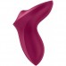Клиторальный вибромассажер с плавающим стимулятором Satisfyer Exciterrr бордовый