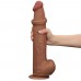 Реалистичный фаллоимитатор-мулат на присоске Lovetoy Sliding-Skin Dual Layer Dong 34 см