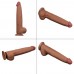 Реалистичный фаллоимитатор-мулат на присоске Lovetoy Sliding-Skin Dual Layer Dong 34 см
