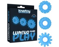 Набор светящихся в темноте эрекционных колец Lumino Play Penis Ring