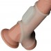 Гладкая вибронасадка на пенис и мошонку Vibrating Silk Knights Ring with Scrotum Sleeve