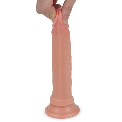 Фаллоимитатор на присоске телесный Dual-Layered Silicone Cock 19 см Фаллоимитатор на присоске телесный Dual-Layered Silicone Cock 19 см