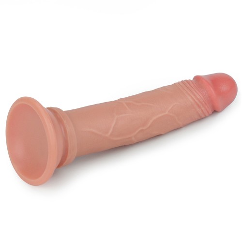 Фаллоимитатор на присоске телесный Dual-Layered Silicone Cock 19 см Фаллоимитатор на присоске телесный Dual-Layered Silicone Cock 19 см