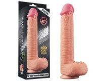 Фаллос-реалистик на присоске с мошонкой Nature Cock Dual Layered 30 см