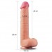 Фаллос-реалистик на присоске с мошонкой Nature Cock Dual Layered 30 см