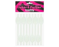 Трубочки светящиеся в темноте Glow in the Dark Pussy Straws 9 шт