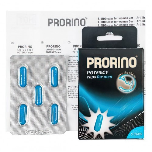 Биологически активная добавка к пище Ero black line PRORINO Potency Caps for men 5 капсул Биологически активная добавка к пище Ero black line PRORINO Potency Caps for men 5 капсул