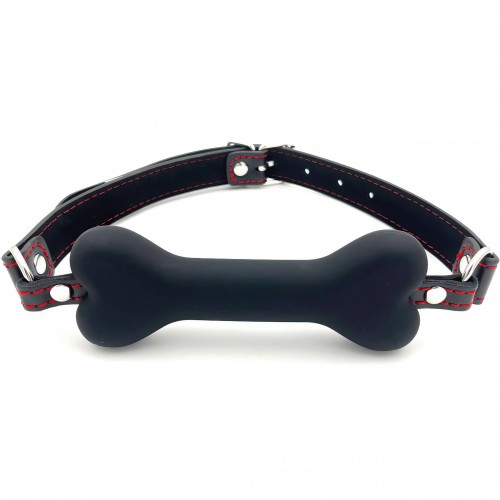 Кляп-трензель с черной косточкой Кляп-трензель с черной косточкой