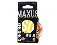 Презервативы в пластиковом кейсе Maxus №3 Special точечно-ребристые