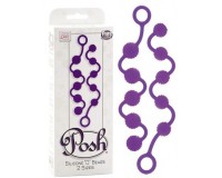Набор длинных анальных цепочек с рельефными шариками Posh Silicone O Beads