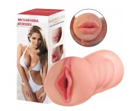 Двойной мастурбатор Vagina-Oral sex with teeth 2 в 1