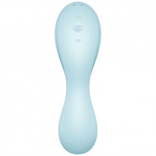 Вакуумный смарт-стимулятор для клитора и точки G Satisfyer Curvy Trinity 5+ голубой Вакуумный смарт-стимулятор для клитора и точки G Satisfyer Curvy Trinity 5+ голубой