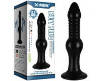 Фаллос с ребристым рельефом X-Men Butt Plug 28 см