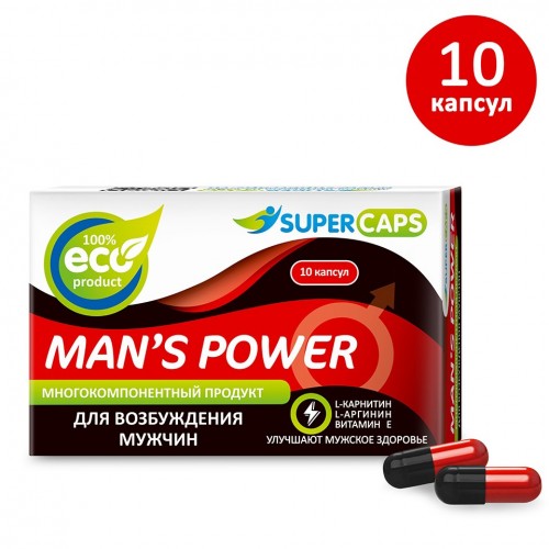 Возбуждающее средство Mans power Lcarnitin 10 капсул Возбуждающее средство Mans power Lcarnitin 10 капсул