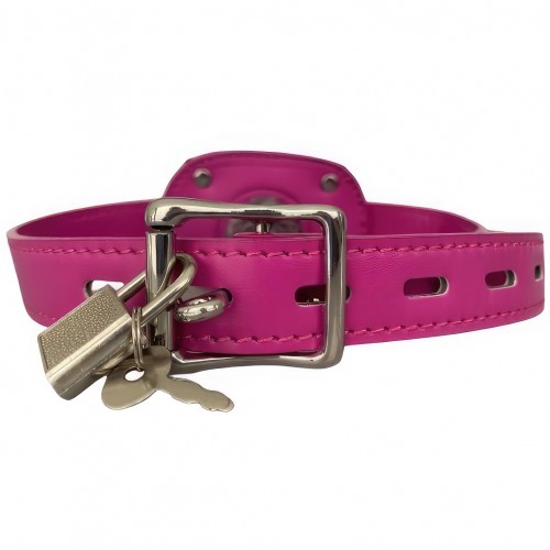 Кляп-фаллос на розовом ремешке S Кляп-фаллос на розовом ремешке S