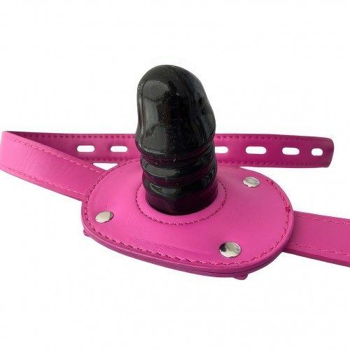 Кляп-фаллос на розовом ремешке S Кляп-фаллос на розовом ремешке S