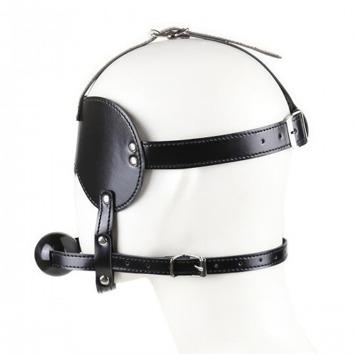 БДСМ маска на лицо с кляпом БДСМ маска на лицо с кляпом