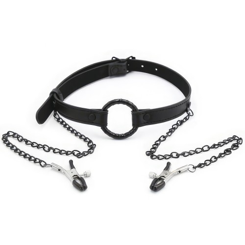 Кольцо-расширитель с зажимами для сосков Кольцо-расширитель с зажимами для сосков