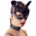 Соблазнительная маска кошечки декорированная стразами