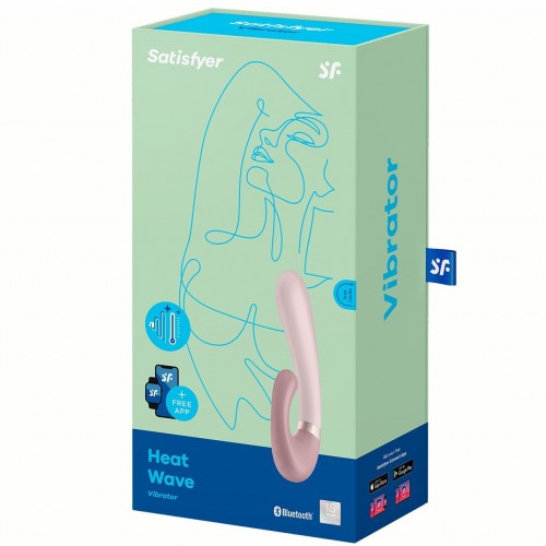 Смарт-вибратор со стимулятором клитора и функцией нагрева Satisfyer Heat Wave Mauve Смарт-вибратор со стимулятором клитора и функцией нагрева Satisfyer Heat Wave Mauve