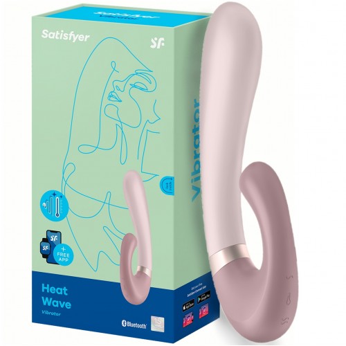Смарт-вибратор со стимулятором клитора и функцией нагрева Satisfyer Heat Wave Mauve Смарт-вибратор со стимулятором клитора и функцией нагрева Satisfyer Heat Wave Mauve