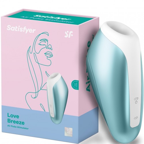 Вакуумно-волновой стимулятор клитора Satisfyer Love Breeze голубой Вакуумно-волновой стимулятор клитора Satisfyer Love Breeze голубой