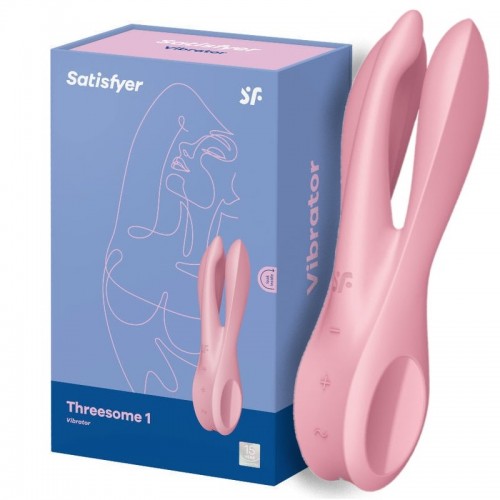 Вибростимулятор клитора и половых губ Satisfyer Threesome 1 Pink Вибростимулятор клитора и половых губ Satisfyer Threesome 1 Pink