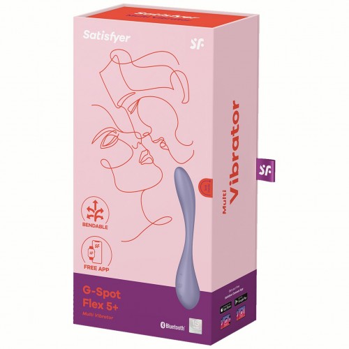 Гибкий смарт-вибратор для точки G Satisfyer G-Spot Flex 5 сиреневый Гибкий смарт-вибратор для точки G Satisfyer G-Spot Flex 5 сиреневый