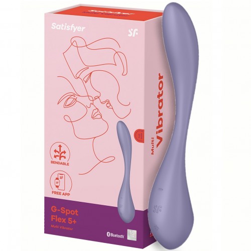 Гибкий смарт-вибратор для точки G Satisfyer G-Spot Flex 5 сиреневый Гибкий смарт-вибратор для точки G Satisfyer G-Spot Flex 5 сиреневый
