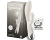Вибратор для точки G с клиторальным стимулятором и ротацией Satisfyer Spinning Rabbit 1 Beige