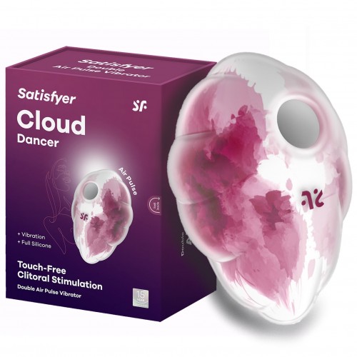 Вакуумно-волновой стимулятор с вибрацией Satisfyer Cloud Dancer красный Вакуумно-волновой стимулятор с вибрацией Satisfyer Cloud Dancer красный
