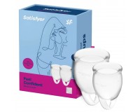 Набор прозрачных менструальных чаш Satisfyer Feel Confident