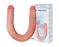 Двойной фаллоимитатор с хребтом Sensual Instinct 48 см