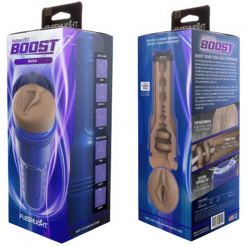 Мастурбатор-вагина в колбе Fleshlight Boost Bang Medium Dark Мастурбатор-вагина в колбе Fleshlight Boost Bang Medium Dark