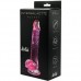 Прозрачный фаллос с мошонкой Intergalactic Rocket Pink 19 см