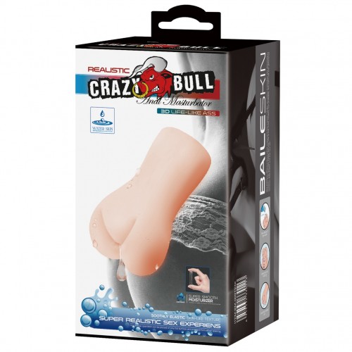 Мастурбатор-попка Crazy Bull с эффектом выделения смазки Мастурбатор-попка Crazy Bull с эффектом выделения смазки